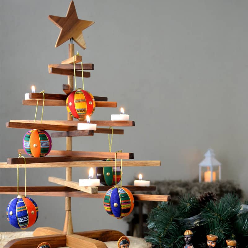 Teak Christmas Tree - Small