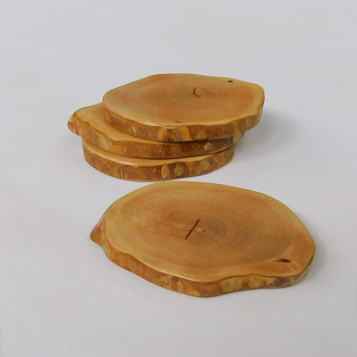 wood coaster set
