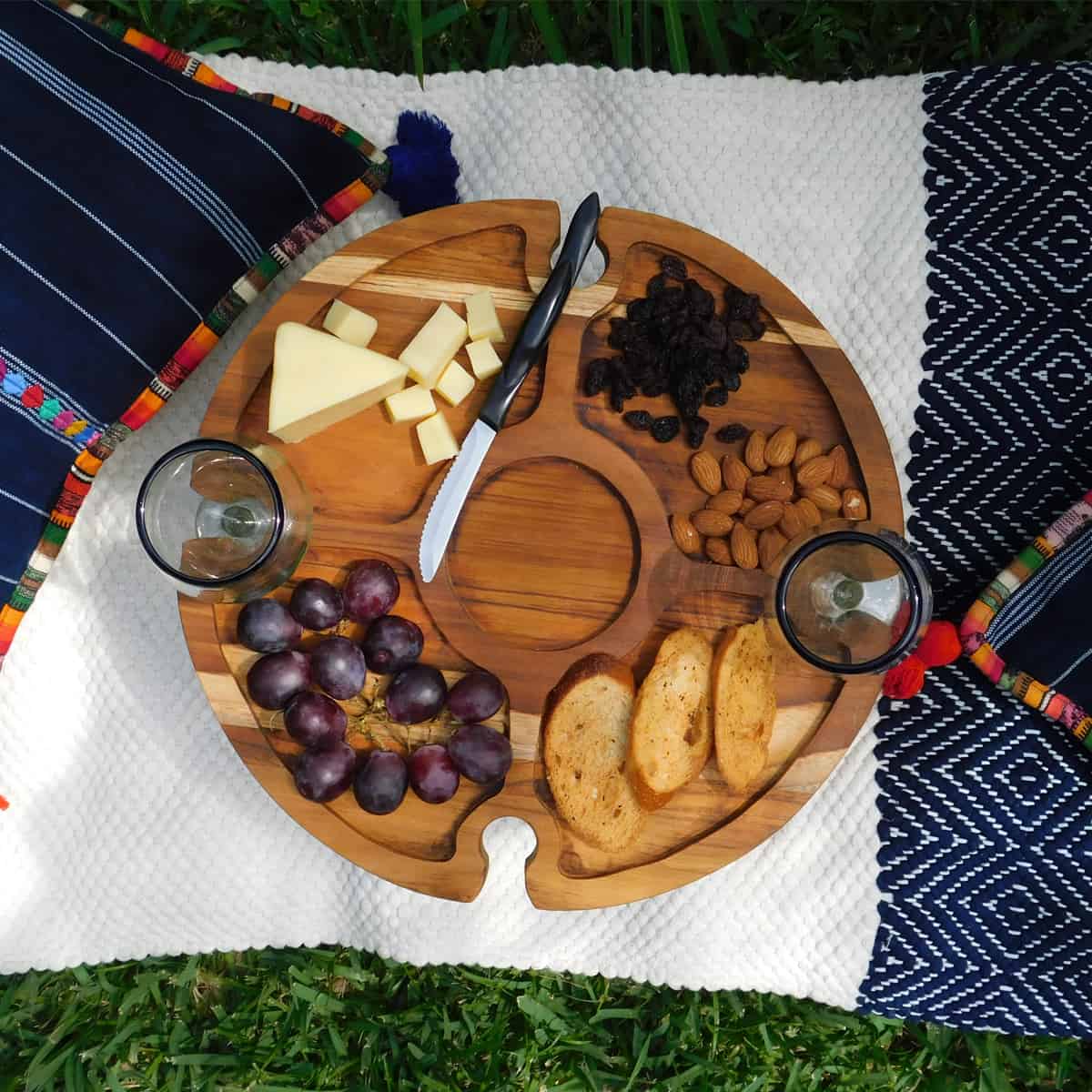 Folding Outdoor Wine Table and Picnic Table