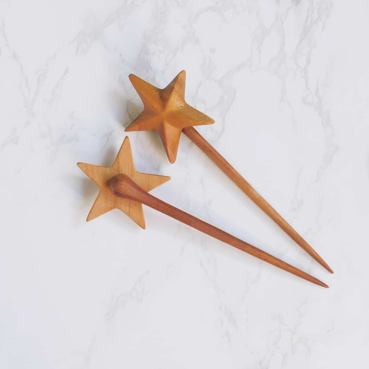 Fun Wooden Drink Stirrers Set of 4 Stars