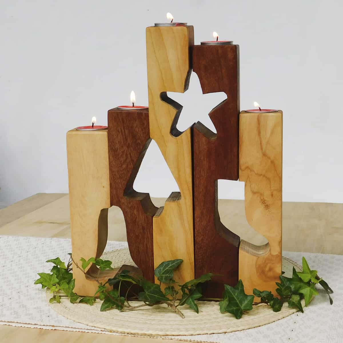 Holiday Decorative Candle Holders Set of 5