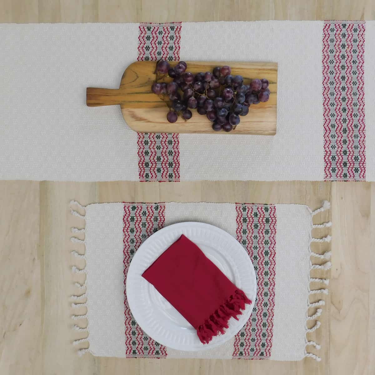 Holiday Table Runner - "Florecitas"