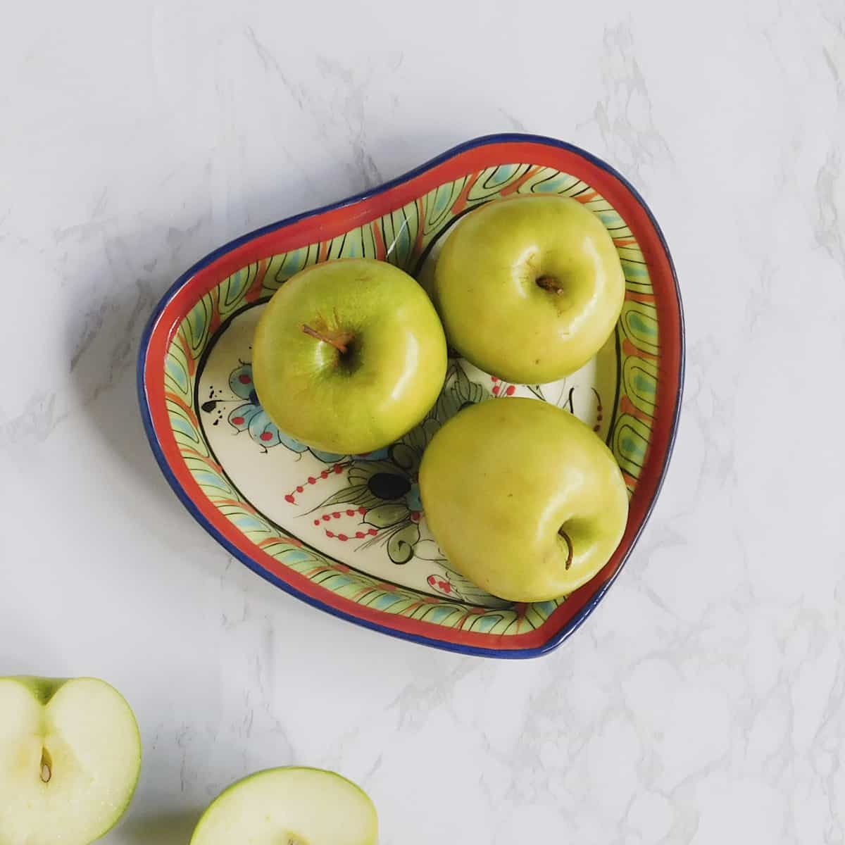 Medium Heart Plate - Birds