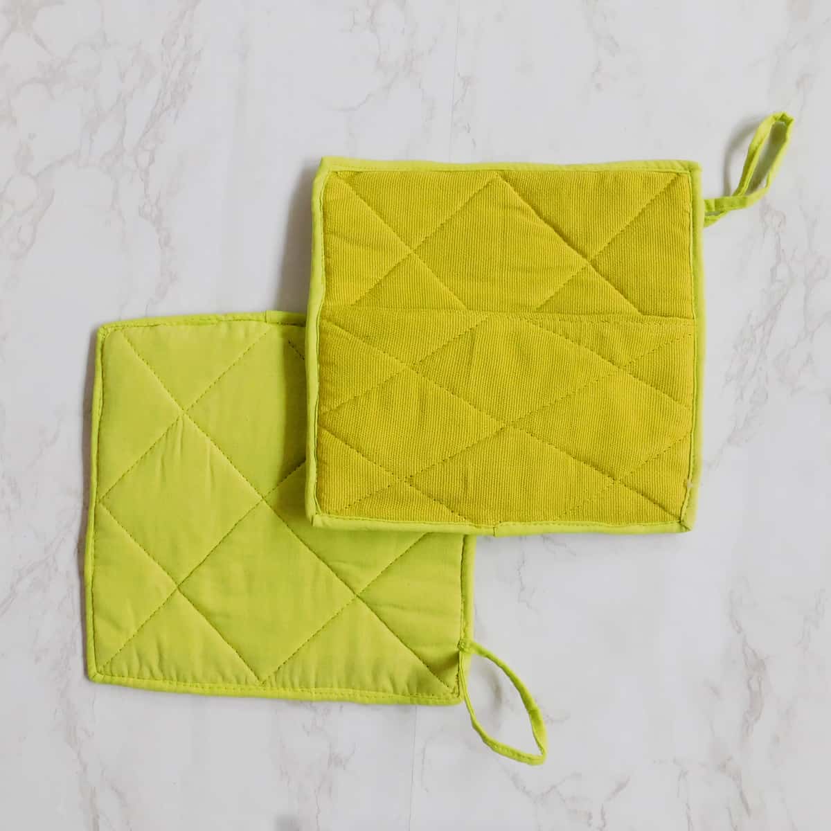 cotton tea towels, embroidered hand towels, embroidered towels, square pot holder, pot holder with pocket