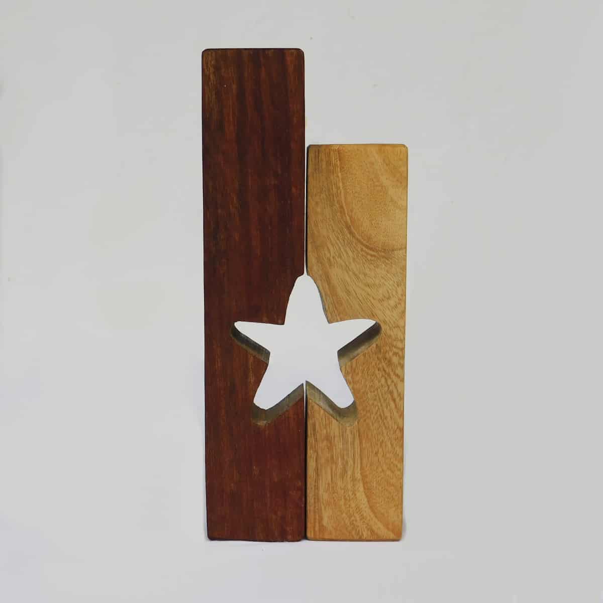 Unique Candle Holders Set of 2 - Stars