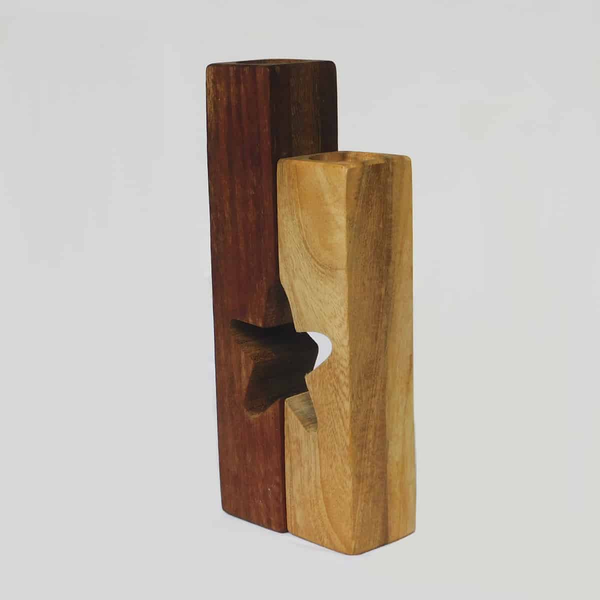 Unique Candle Holders Set of 2 - Stars