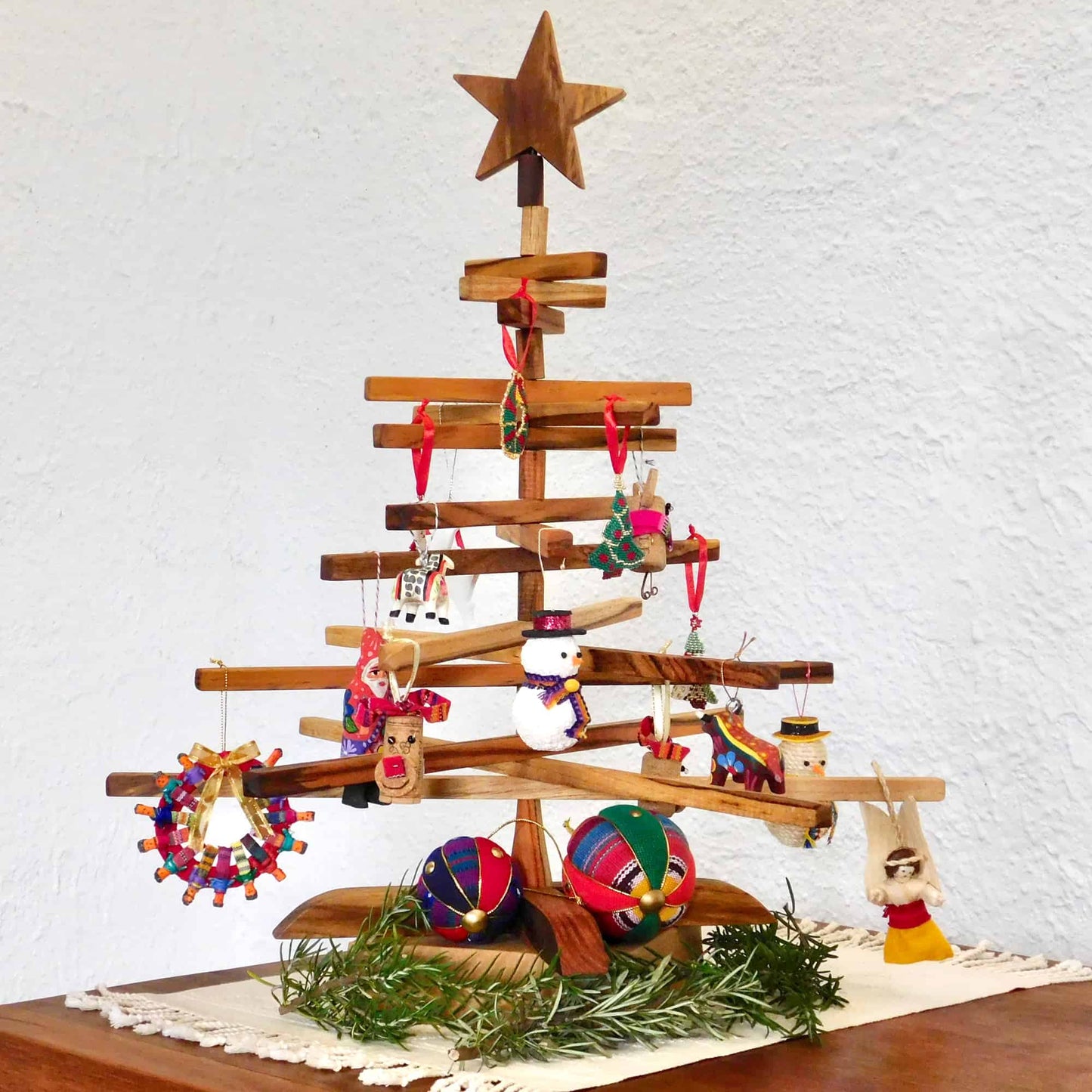 Teak Christmas Tree - Small
