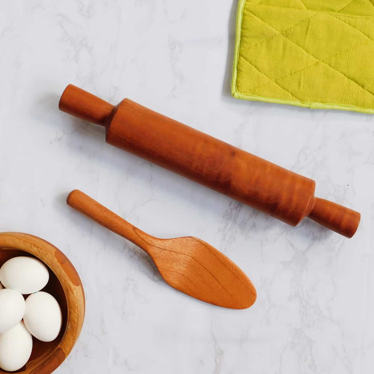 Solid Wood Rolling Pin + Pastry Server