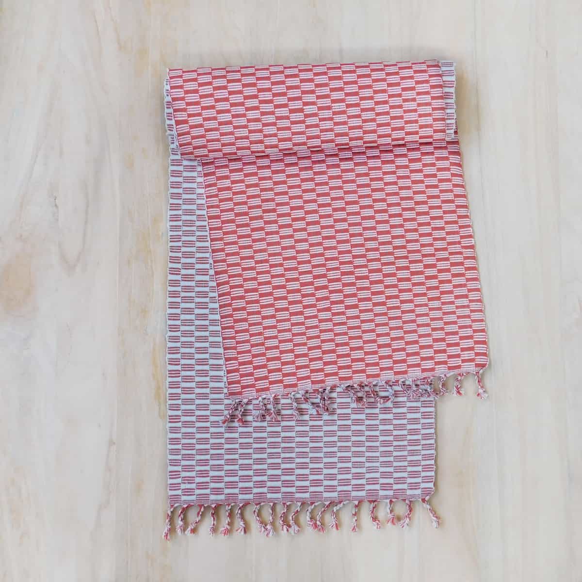 Panalito Salmon Table Runner