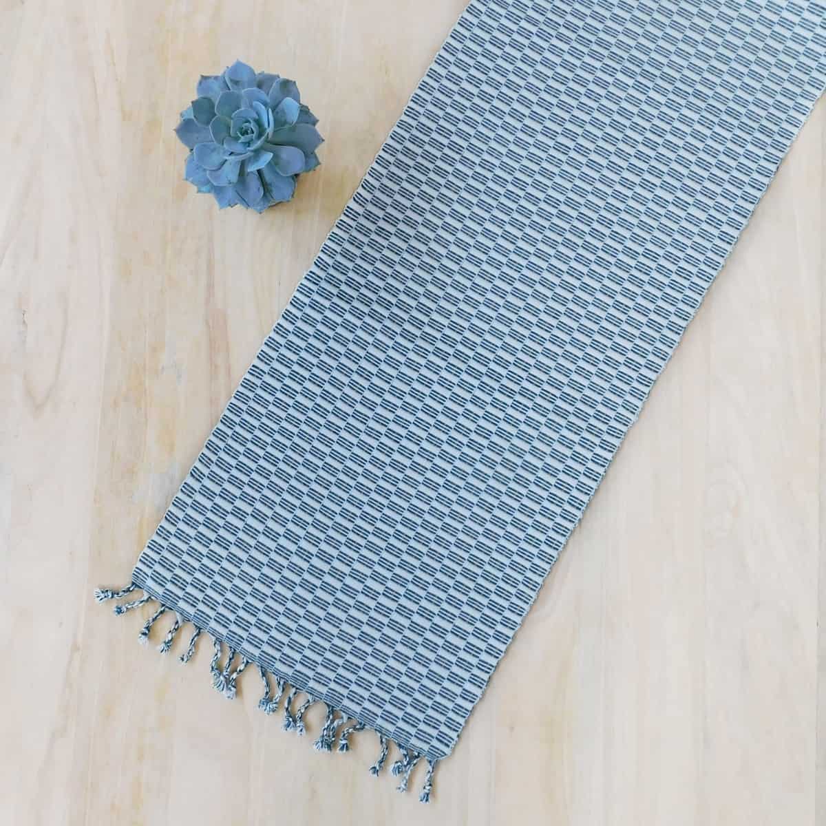 Panalito Sky Blue Table Runner