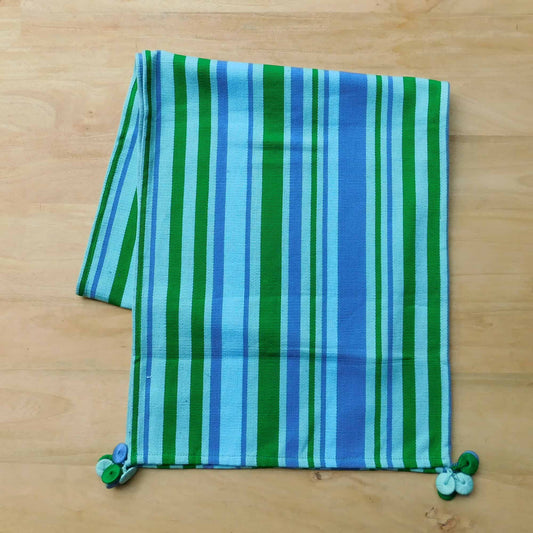 Blue Striped Table Runner