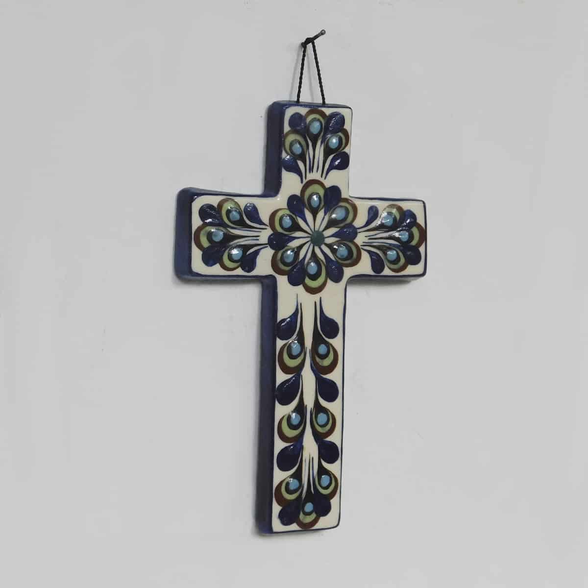 Ceramic Cross - Drops of Water