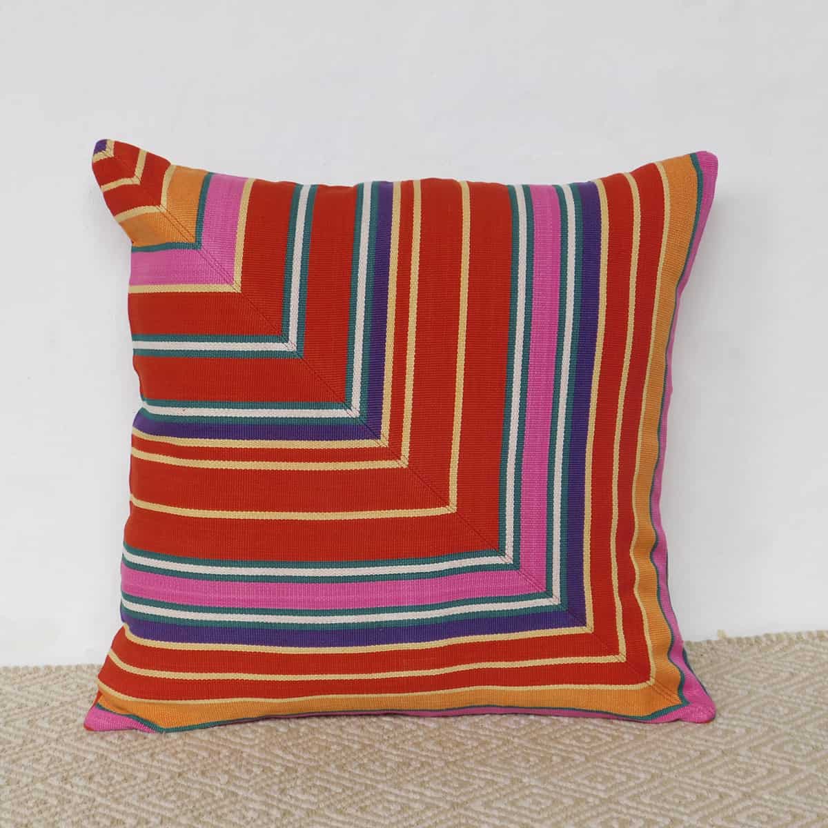 Desert Red Square Pillow