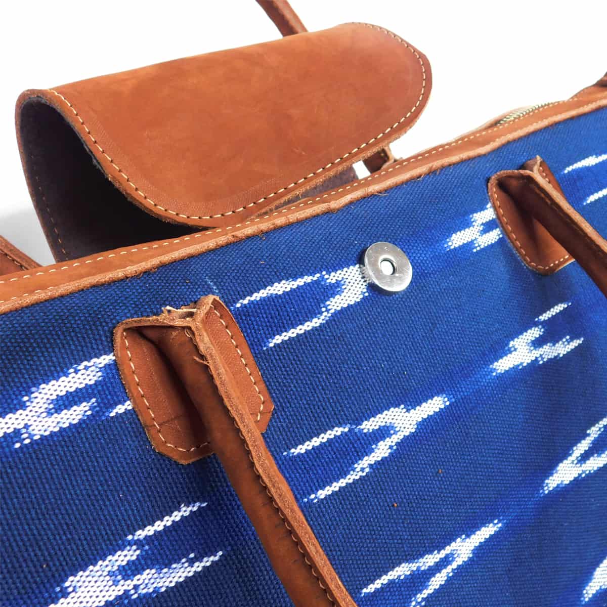 Ikat Navy Blue Travel Bag