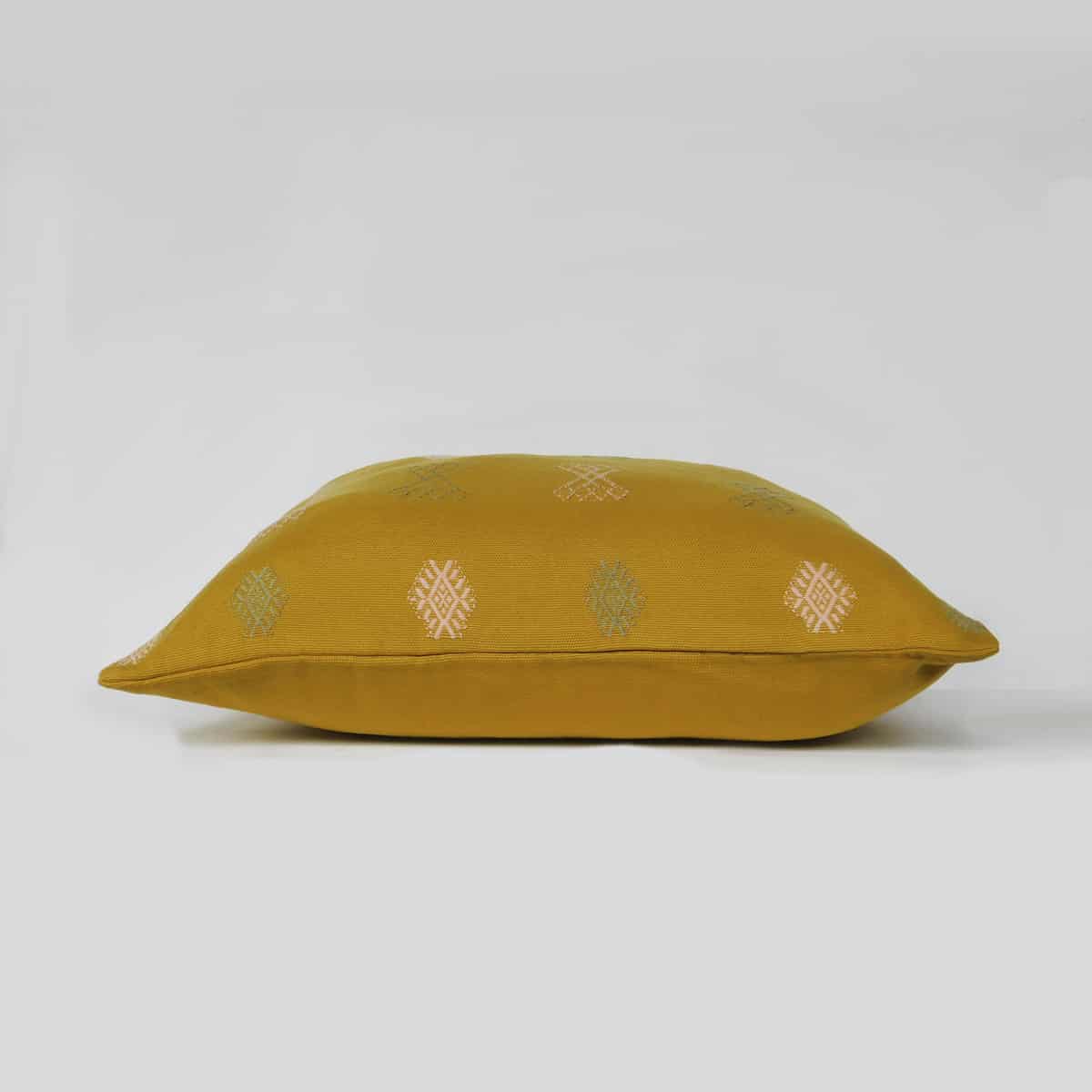 Mustard Yellow Cucanja Throw Pillow