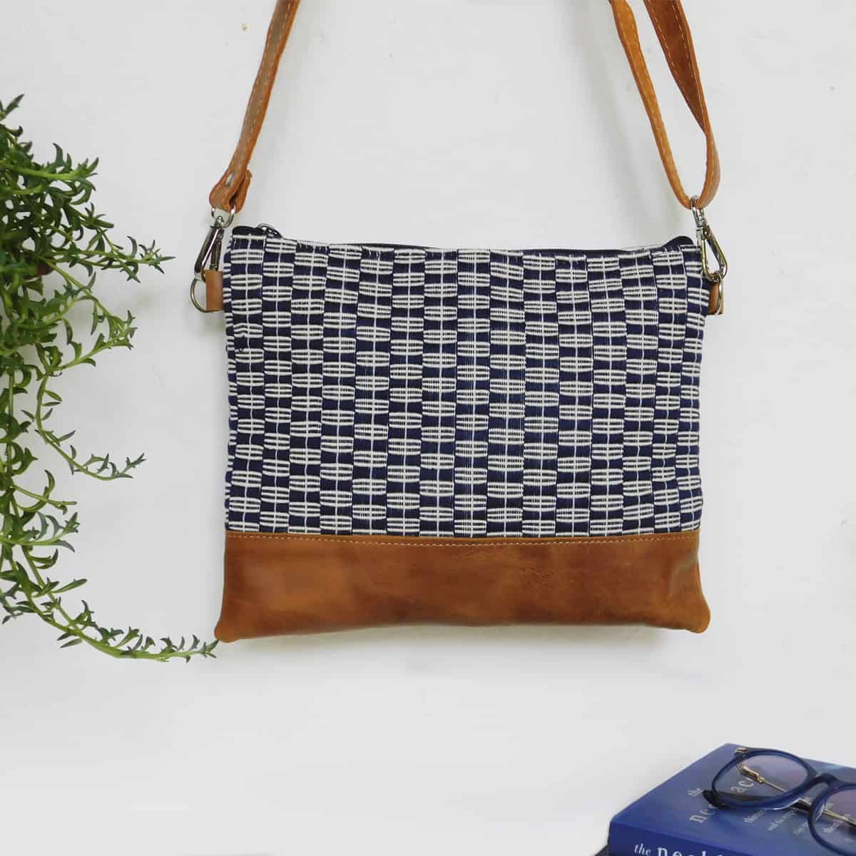 Navy Panalito Clutch Bag