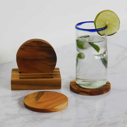 Teak Wood Coaster Set of 4