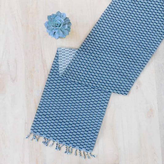 Panalito Sky Blue Table Runner